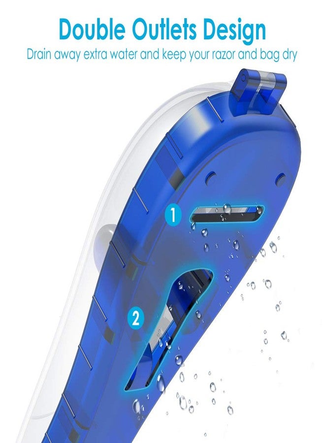 انيرفورت حافظة ماكينة حلاقة Enerfort متوافقة مع ماكينة حلاقة Gillette Proglide Fusion للرجال، حافظة سفر لحماية ماكينة الحلاقة اليدوية مع حقيبة حمل - أزرق - Image 4